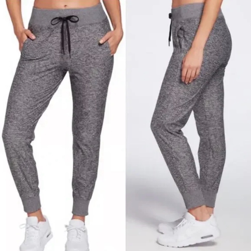 CALIA by Carrie Underwood Cozy Gray Marled Drawstring Essential Joggers